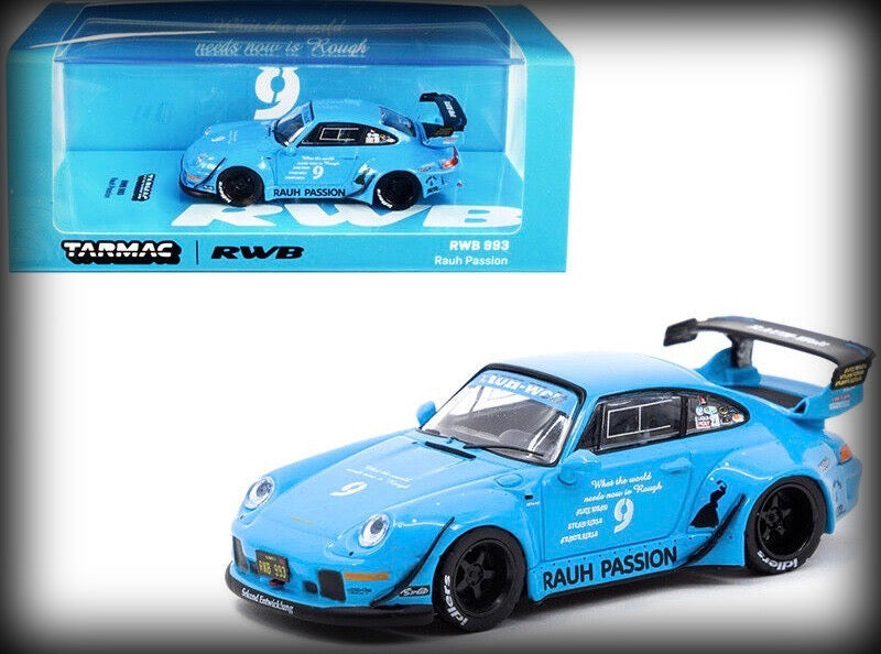 Chargez l&#39;image dans la visionneuse de la galerie, Porsche RWB 993 Nr.9 (Rauh passion) TARMAC WORKS 1:64
