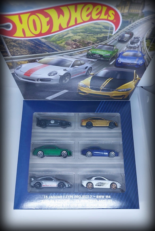 Chargez l&#39;image dans la visionneuse de la galerie, &lt;tc&gt;European Themed 6-pack HOT WHEELS 1:64&lt;/tc&gt;
