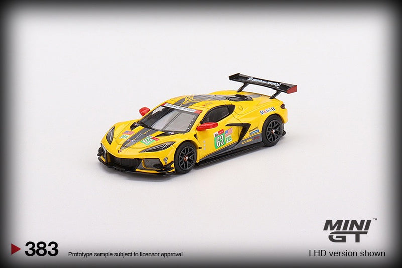 Laad de afbeelding in de Gallery-viewer, Chevrolet CORVETTE C8.R #63 Corvette Racing 2021 Le Mans 24H MINI GT 1:64
