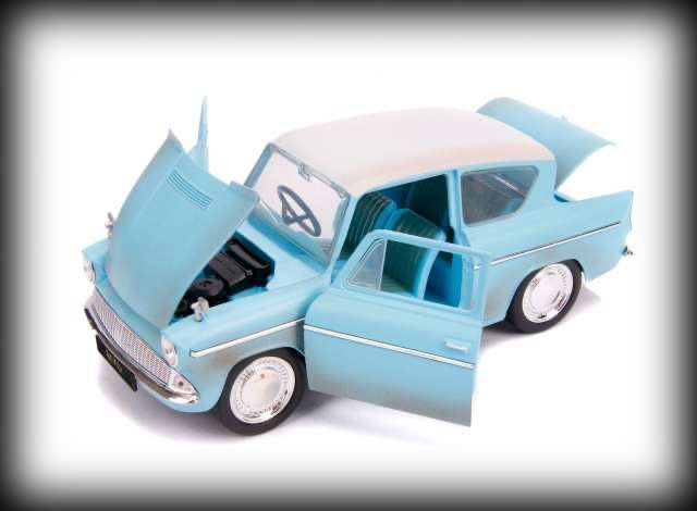 Chargez l&#39;image dans la visionneuse de la galerie, Ford Anglia with Harry Potter Figure 1959 JADA 1:24
