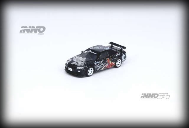 Load image into Gallery viewer, Nissan Skyline GTS-R R34 *Bruce Lee 50th Anniversary* INNO64 Models 1:64
