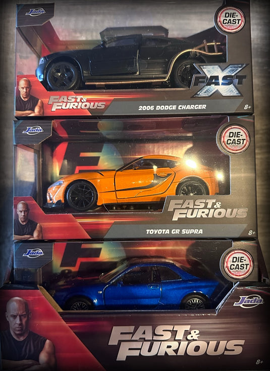 Fast & Furious 6-pack with BOX JADA 1:32