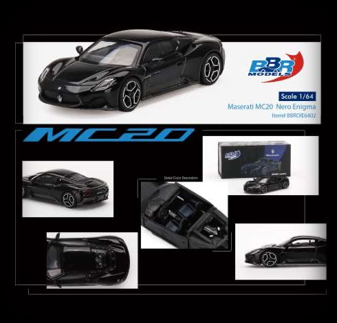 Chargez l&#39;image dans la visionneuse de la galerie, Maserati MC20 BBR Models 1:64
