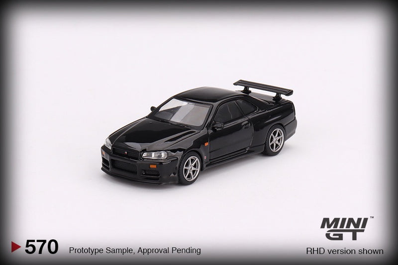 Chargez l&#39;image dans la visionneuse de la galerie, Nissan Skyline GT-R R34 V-Spec (RHD) MINI GT 1:64
