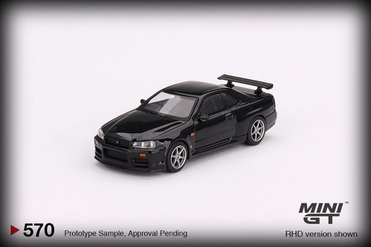 Nissan Skyline GT-R R34 V-Spec (RHD) MINI GT 1:64
