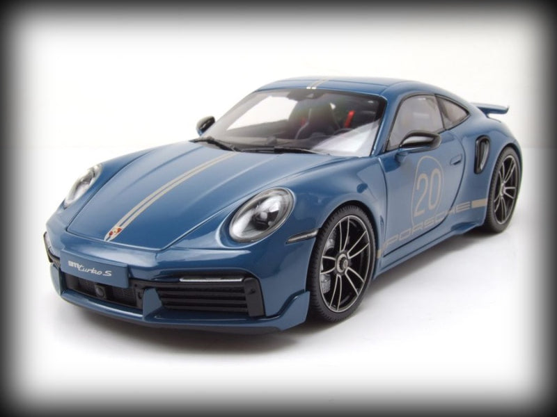 Chargez l&#39;image dans la visionneuse de la galerie, Porsche 911 (992) Turbo S coupé Sport Design 2021 MINICHAMPS 1:18
