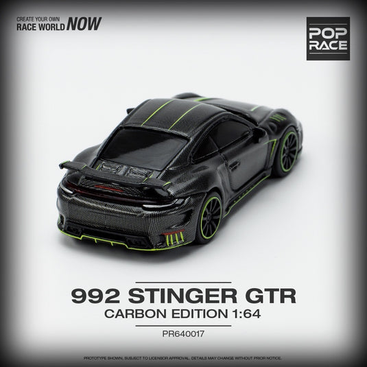 Porsche 992 Stinger GTR Carbon Edition POP RACE 1:64