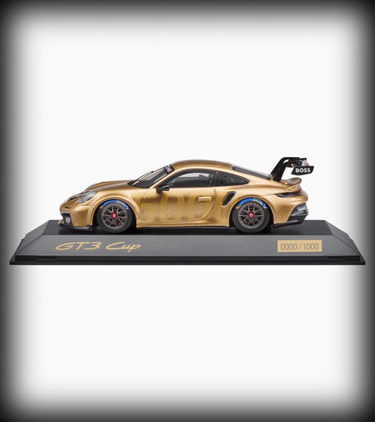 Porsche 911 GT3 CUP (992) 5000 Zwart/Goud - LIMITED EDITION 5000 stuks - PORSCHE DEALERMODEL 1:43