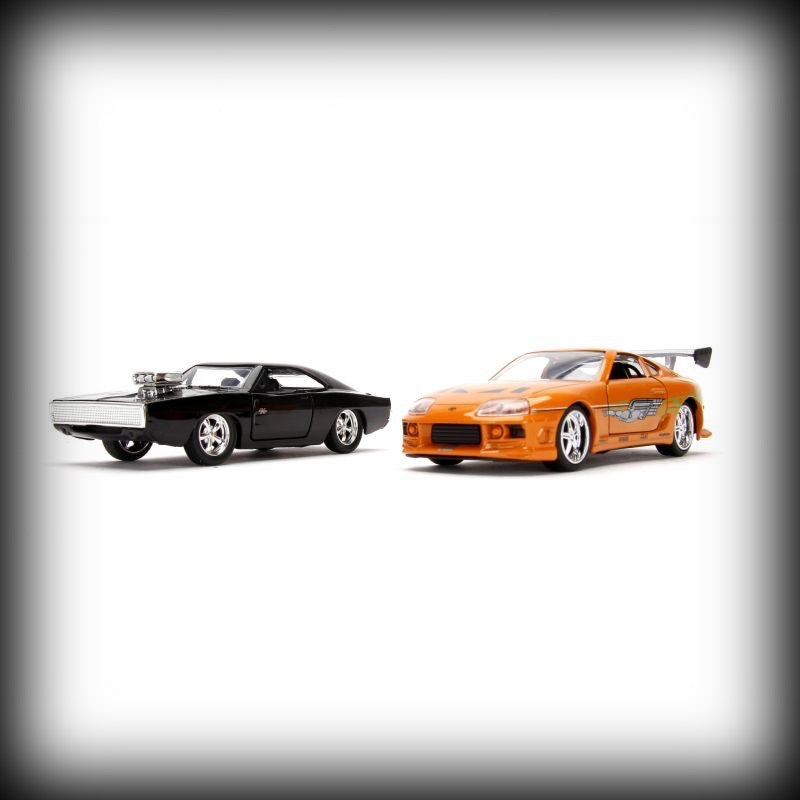 Chargez l&#39;image dans la visionneuse de la galerie, Dodge CHARGER + Toyota SUPRA FF Twin Pack JADA 1:32
