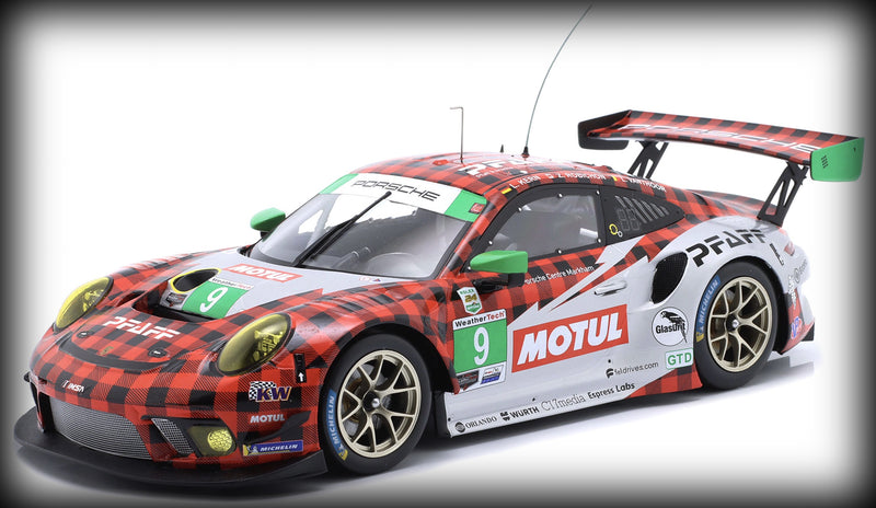 Chargez l&#39;image dans la visionneuse de la galerie, Porsche 911 GT3 R #9 WINNER GTD 12H SEBRING 2021 IXO 1:18

