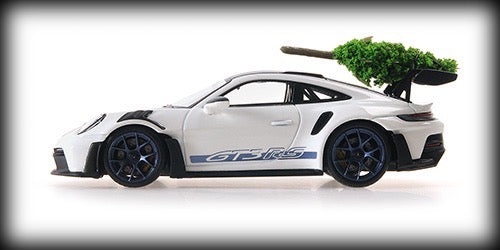 Laad de afbeelding in de Gallery-viewer, Porsche 911 (992) GT3RS 2023 + KERSTBOOM Limited Edition 523 stuks MINICHAMPS 1:43
