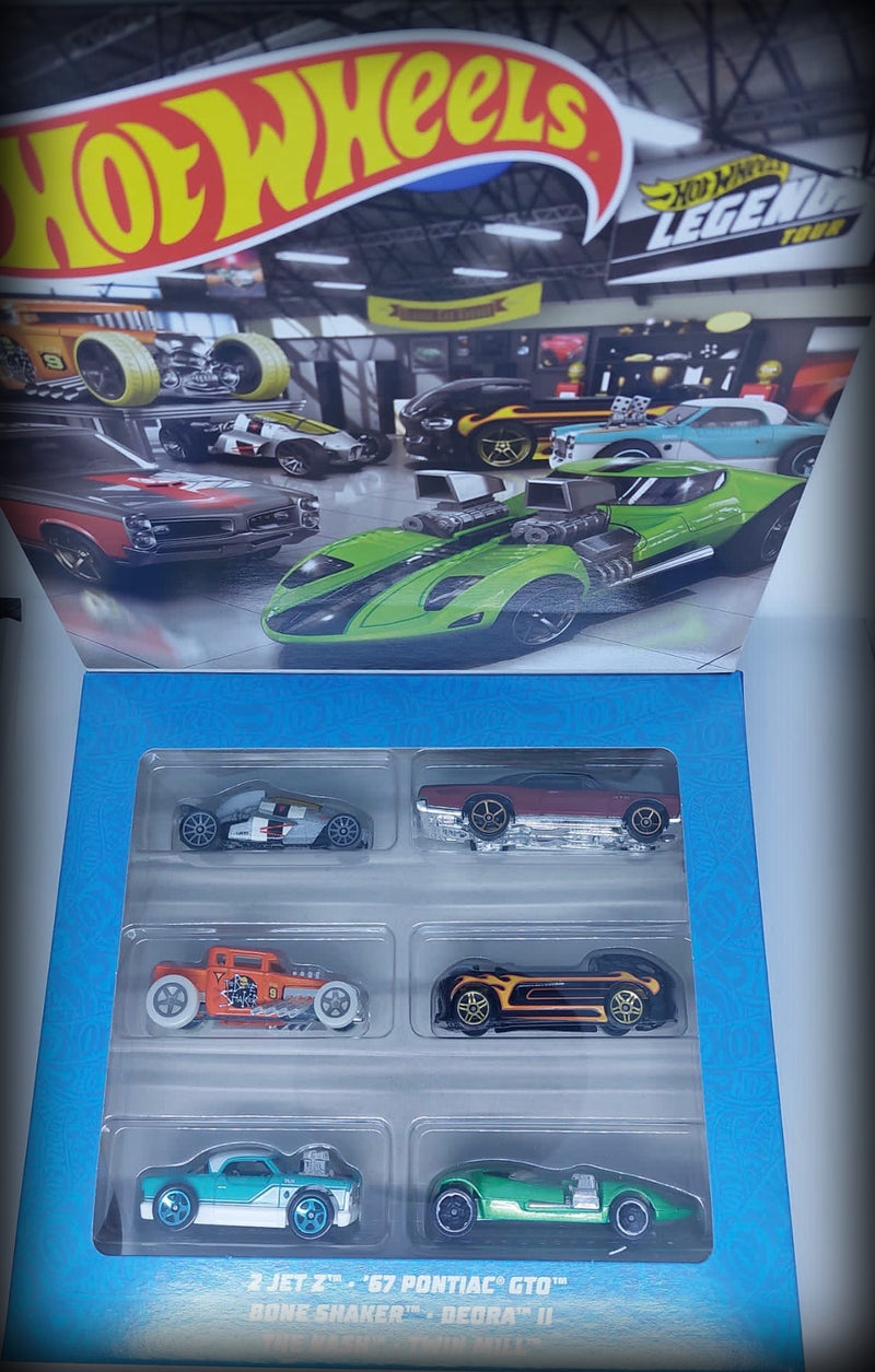 Chargez l&#39;image dans la visionneuse de la galerie, Legends Themed 6-pack HOT WHEELS 1:64
