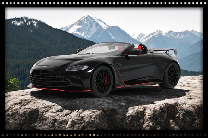 Aston Martin V12 VANTAGE ROADSTER ONYX NOIR 2023 GT SPIRIT 1:18