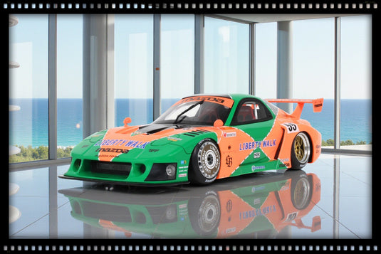 Mazda LB-WORKS RX7 LB SUPER SILHOUETTE BI-COULEUR 2024 GT SPIRIT 1:18