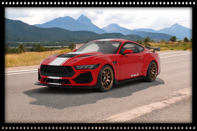 Ford SHELBY MUSTANG SUPERSNAKE RACE RED 2025 GT SPIRIT 1:18