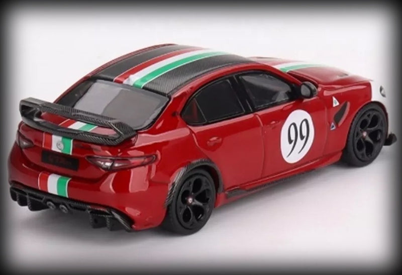 Load image into Gallery viewer, Alfa Romeo Giulia GTAm Rosso GTA #99 BBR Models 1:64
