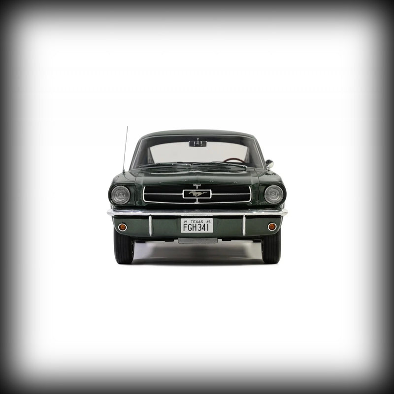Chargez l&#39;image dans la visionneuse de la galerie, Ford MUSTANG FASTBACK IVY VERT POLY M1879 1965 OTTOmobile 1:12
