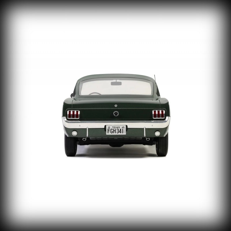 Chargez l&#39;image dans la visionneuse de la galerie, Ford MUSTANG FASTBACK IVY VERT POLY M1879 1965 OTTOmobile 1:12

