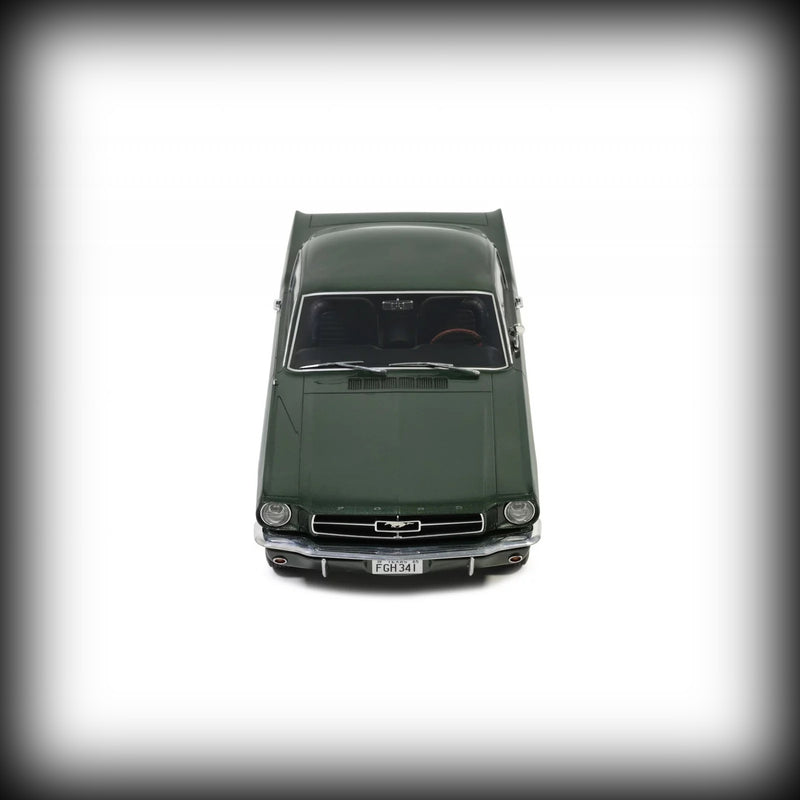 Chargez l&#39;image dans la visionneuse de la galerie, Ford MUSTANG FASTBACK IVY VERT POLY M1879 1965 OTTOmobile 1:12
