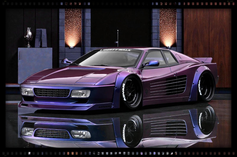Chargez l'image dans la visionneuse de la galerie, FERRARI LB-WORKS 512 VIOLET IGNITION MODEL 1:18
