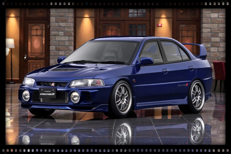 Load image into Gallery viewer, MITSUBISHI LANCER EVOLUTION IV (CN9A) BLUE IGNITION MODEL 1:18
