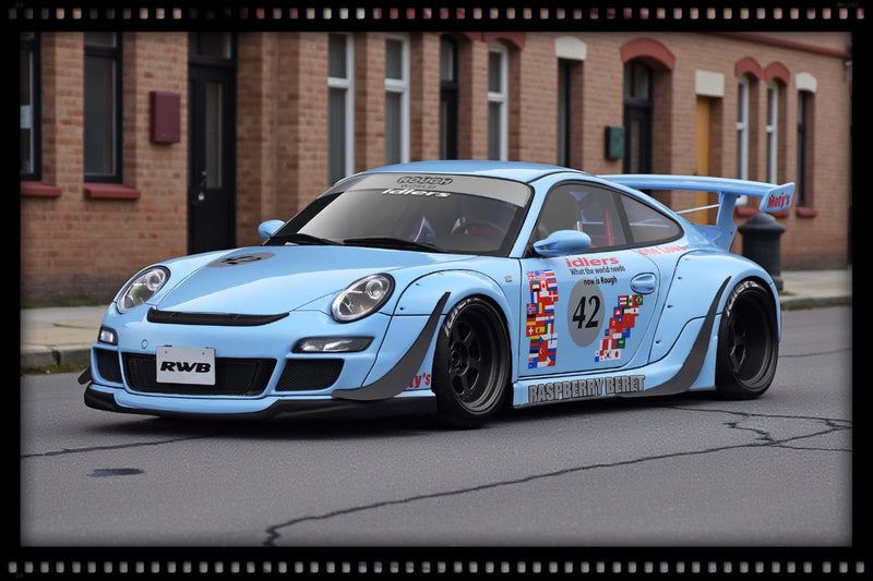 Chargez l'image dans la visionneuse de la galerie, Porsche RWB 997 BLEU IGNITION MODEL 1:18
