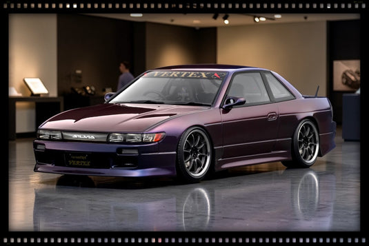 NISSAN VERTEX S13 SILVIA PURPLE IGNITION MODEL 1:18