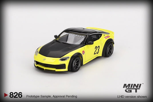 Nissan Z LB LB NATION WORKS IKAZUCHI JAUNE 2024 (LHD) MINI GT 1:64