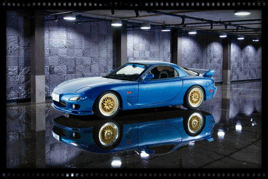Mazda RX7 FD3S INNOCENT BLUE MICA 1999 SOLIDO 1:18