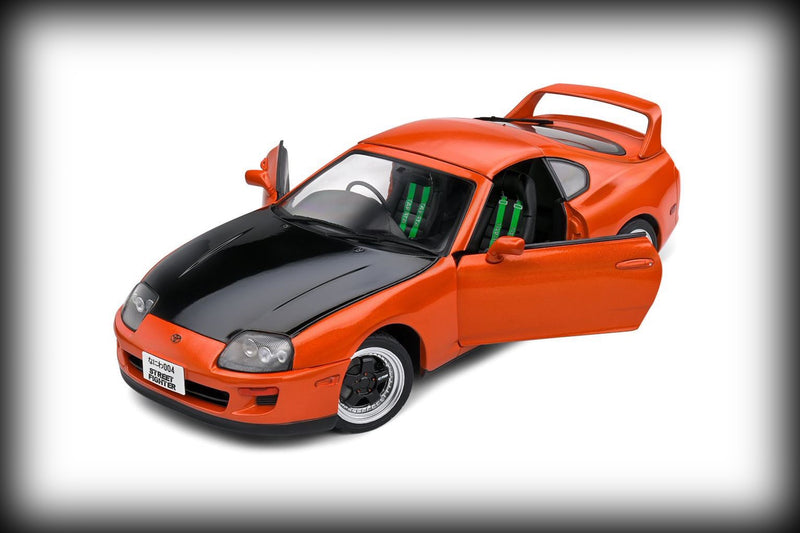 Load image into Gallery viewer, Toyota SUPRA MK4 (A80) STREETFIGHTER ORANGE 1993 SOLIDO 1:18
