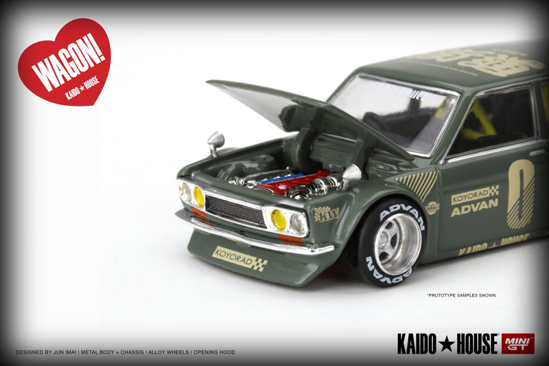 Load image into Gallery viewer, Datsun 510 Wagon Kaido House (RHD) MINI GT 1:64
