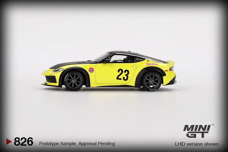 Chargez l&#39;image dans la visionneuse de la galerie, Nissan Z LB LB NATION WORKS IKAZUCHI JAUNE 2024 (LHD) MINI GT 1:64
