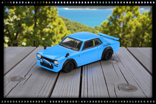 Nissan HAKOSUKA BLEU NISSAN LB★WORKS HAKOSUKA 2015 (RHD) MINI GT 1:64