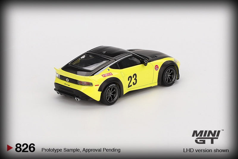 Chargez l&#39;image dans la visionneuse de la galerie, Nissan Z LB LB NATION WORKS IKAZUCHI JAUNE 2024 (LHD) MINI GT 1:64
