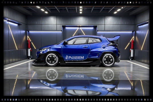 Toyota YARIS GR PANDEM BLUE POP RACE 1:64