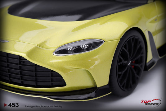 Aston Martin V12 VANTAGE (JAUNE) TOP SPEED 1:18