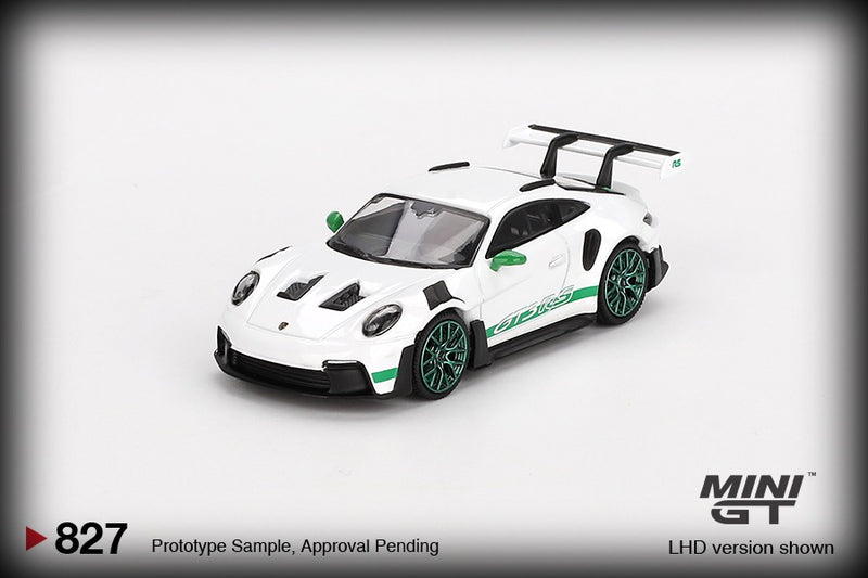 Chargez l&#39;image dans la visionneuse de la galerie, Porsche 911 (992) GT3 RS WHITE TRIBUTE TO CARRERA RS PACKAGE 2023 (LHD) MINI GT 1:64
