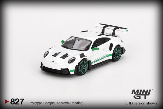 Porsche 911 (992) GT3 RS WHITE TRIBUTE TO CARRERA RS PACKAGE 2023 (LHD) MINI GT 1:64
