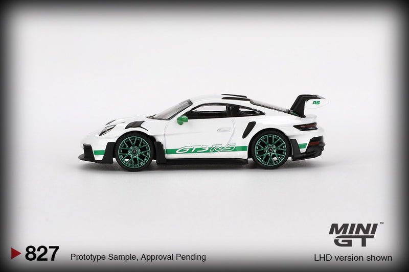 Chargez l&#39;image dans la visionneuse de la galerie, Porsche 911 (992) GT3 RS WHITE TRIBUTE TO CARRERA RS PACKAGE 2023 (LHD) MINI GT 1:64
