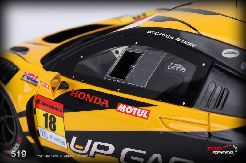 Laad de afbeelding in de Gallery-viewer, Honda NSX GT3 EVO22 TEAM UPGARAGE #18 SUPER GT SERIES 2023 TOP SPEED 1:18
