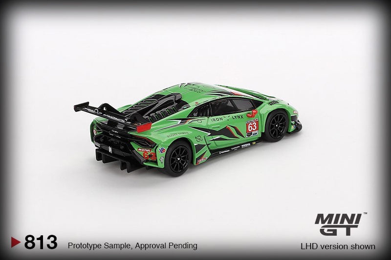 Load image into Gallery viewer, Lamborghini HURACÁN GT3 EVO2 #63 IRON LYNX DAYTONA 24 HRS 2023 (LHD) MINI GT 1:64
