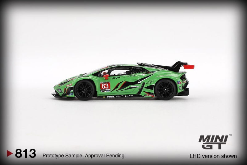 Load image into Gallery viewer, Lamborghini HURACÁN GT3 EVO2 #63 IRON LYNX DAYTONA 24 HRS 2023 (LHD) MINI GT 1:64
