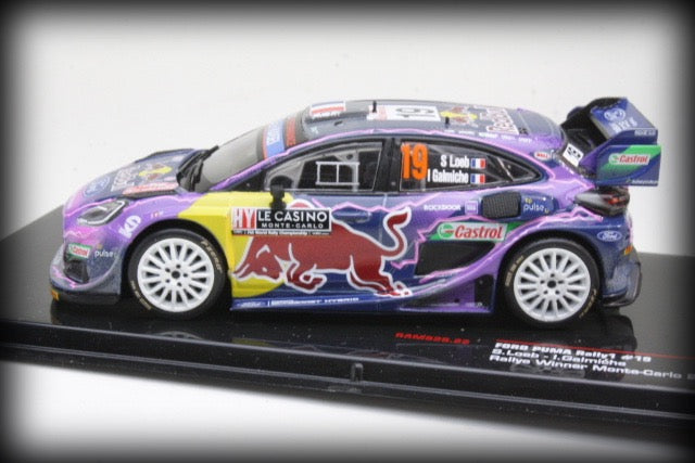 Laad de afbeelding in de Gallery-viewer, Ford PUMA Rally1 Monte Carlo 2022 S.Loeb Nr.19 IXO 1:43
