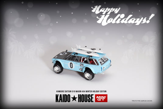 Kaido House Datsun 510 Wagon 4x4 Édition vacances d'hiver MINI GT 1:64