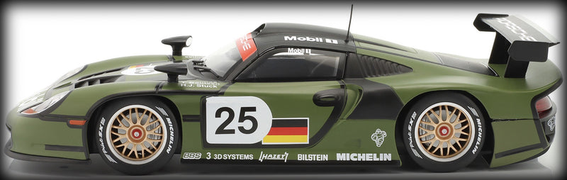 Chargez l&#39;image dans la visionneuse de la galerie, Porsche 911 GT1 #25 DALMAS/BOUTSEN/STUCK PRE-QUALIFYING 24H LE MANS 1997 WERK83 1:18
