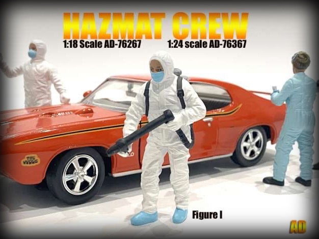 Chargez l&#39;image dans la visionneuse de la galerie, Hazmat Crew Figure 1 (Voiture non incluse) AMERICAN DIORAMA 1:18
