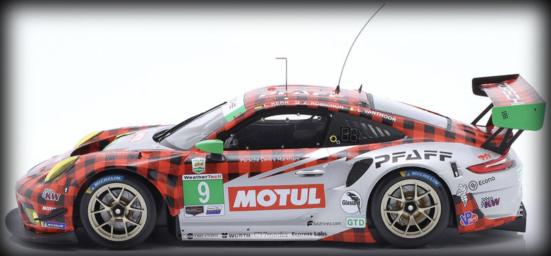 Laad de afbeelding in de Gallery-viewer, Porsche 911 GT3 R #9 WINNER GTD 12H SEBRING 2021 IXO 1:18
