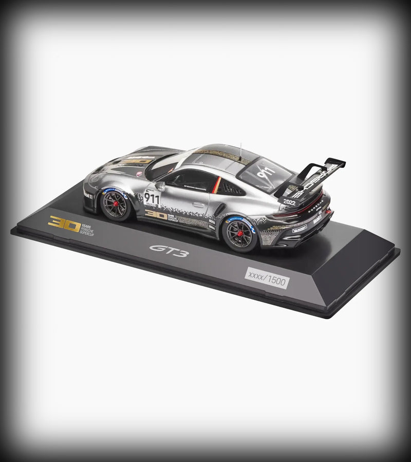 Laad de afbeelding in de Gallery-viewer, Porsche 911 GT3 CUP #911 30Y SUPERCUP - LIMITED EDITION 1500 stuks - PORSCHE DEALERMODEL 1:43
