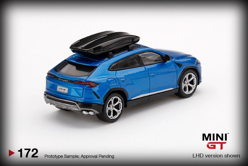 Laad de afbeelding in de Gallery-viewer, Lamborghini Urus with Roof Box MINI GT 1:64
