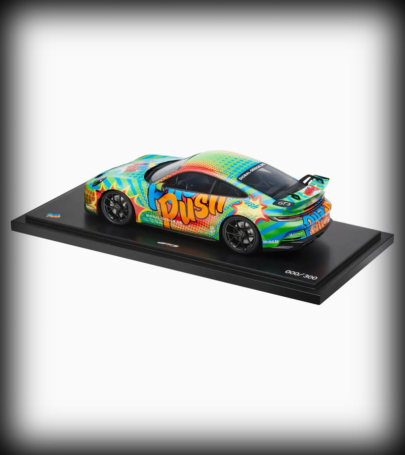 Laad de afbeelding in de Gallery-viewer, Porsche 911 GT3 (992) PUSH PUSH - LIMITED EDITION 300 stuks - PORSCHE DEALERMODEL 1:18
